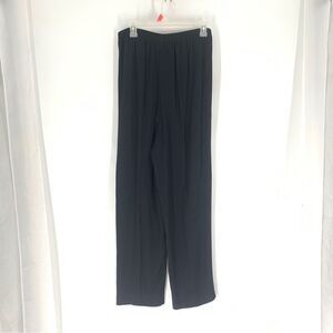 R& M Richards Size 18 Black Crepe Wide Leg Pull On Elastic Waist Dressy Pants
